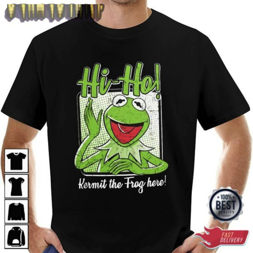 Disney Muppets Kermit The Frog Here Gonzo Movie Unisex T-shirt Gift For Fan